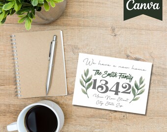 Moving announcement | Change of address | Address Change | We've moved | Moving announcement card | moving card | New Address Card