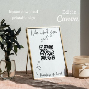 Scan to Pay sign template, printable scan to pay template, editable scan to pay sign, payment sign, QR code sign template, paypal, venmo