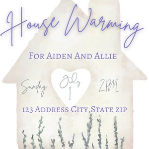 Housewarming party, housewarming invitation, digital download, editable invitation, edit and print housewarming invitation, invite template image 3