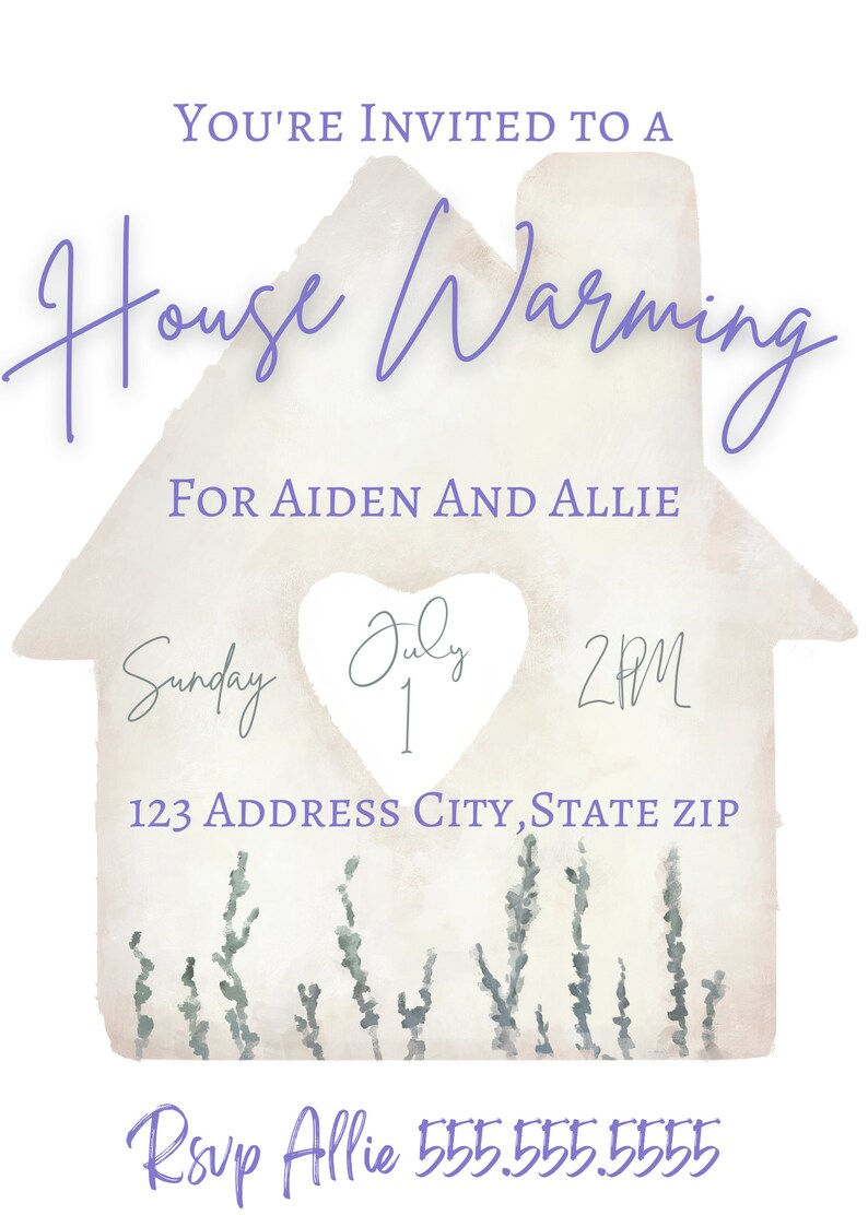 Housewarming party, housewarming invitation, digital download, editable invitation, edit and print housewarming invitation, invite template image 3