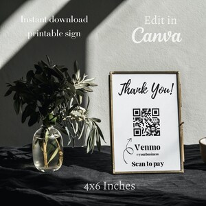 Scan to Pay sign template, printable scan to pay template, editable scan to pay sign, payment sign, QR code sign template, paypal, venmo