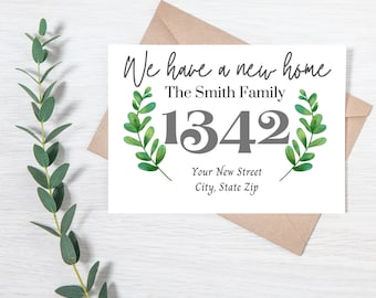Moving announcement | Change of address | Address Change | We've moved | Moving announcement card | moving card | New Address Card