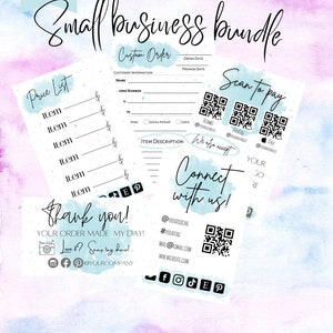 Handwerk Show Bundle, Small Business Bundle, Bestellschein Vorlage, Preisliste Vorlage. scan to pay vorlage, handwerksmesse vorlage