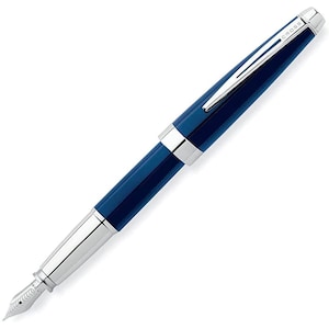 Cross AT0156-2MS Aventura Starry Blue Resin Fountain Pen, Medium