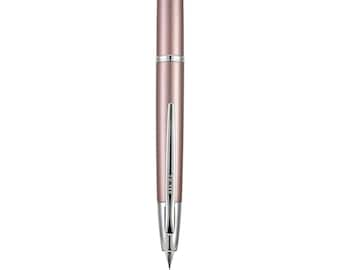 Pilot Vanishing Point Fountain Pen - Glossy Shiny Champagne Fountain Pen - Pilot Brand Fountain Pen - Silver Tone Medium Nib Fountain Pen