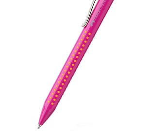 Faber-Castell 243904 Grip 2010 Pink-Orange Ballpoint Pen