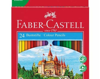 Faber-Castell 120124 Classic Colour Cardboard Wallet of 24 Pencils