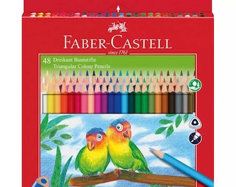 Faber-Castell 120548 Classic Colour Wood Pencils, Wallet of 48