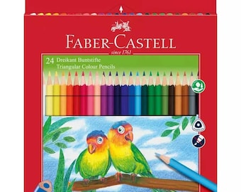 Faber-Castell 120524 Classic Colour Wood Pencils, Wallet of 24
