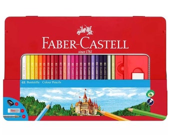 Faber-Castell 115888 Classic Colour Hexagonal Pencils, Tin of 48