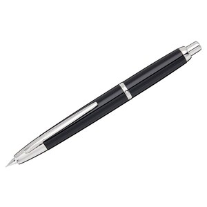 Pilot 10939 Fountain Pen - Vanishing Point Fountain pen - Black Metal Fountain Pen - Pilot Brand Fountain Pen - Extra Fine Nib Fountain Pen