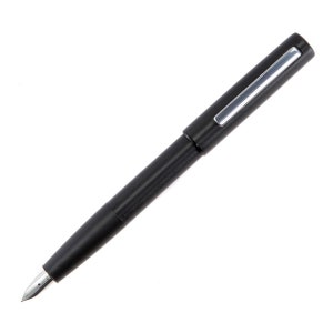 May include: A black fountain pen with a silver trim on the cap.