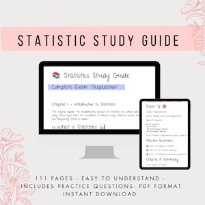 Guía de estudio de estadística, distribuciones de probabilidad, preparación para el examen (PDF)