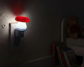 Mushroom Night Light Plug In – Cute Kids Room Lamp, Nursery Decor, Fairy Garden Night light