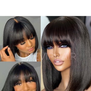 Human hair bob wigs for cheap outlet