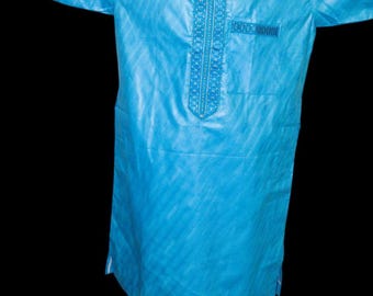 Bazinriche Top Shirt And Pant Trousers Suits Set African Men Party Clothes Short Sleeve Wyn943