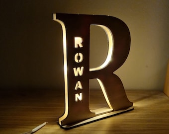 Personalised night light, LED night lamp