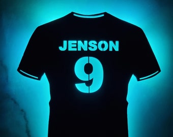 Football Shirt Personalised Night Light