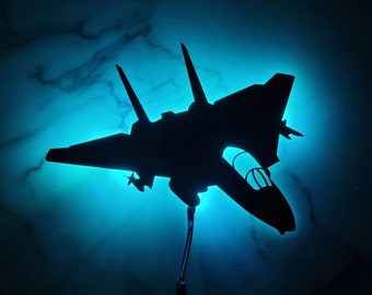 Fighter Jet Night Light F-14 Tomcat