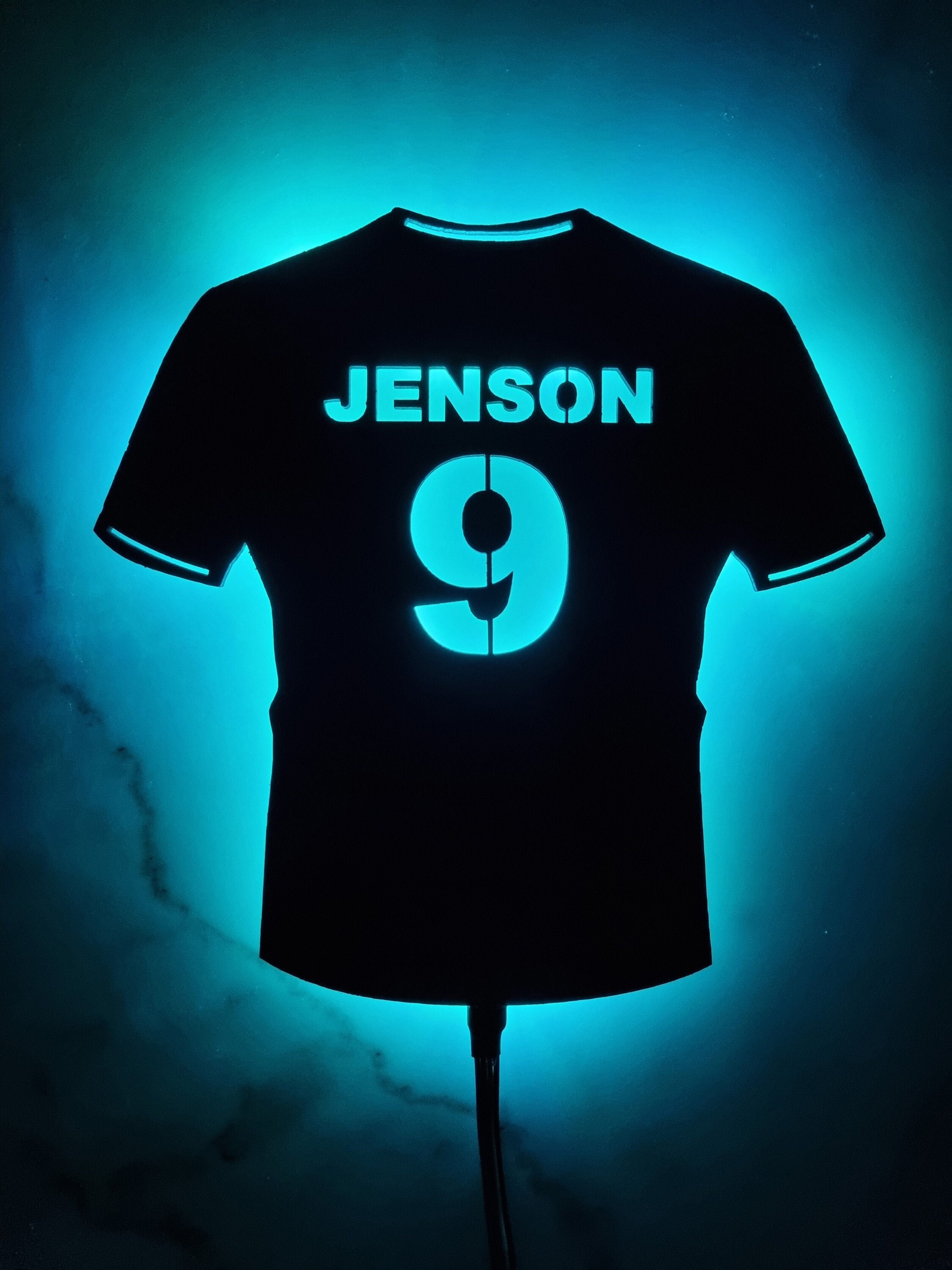 Personalised Football Night Light – LED Soccer Lamp