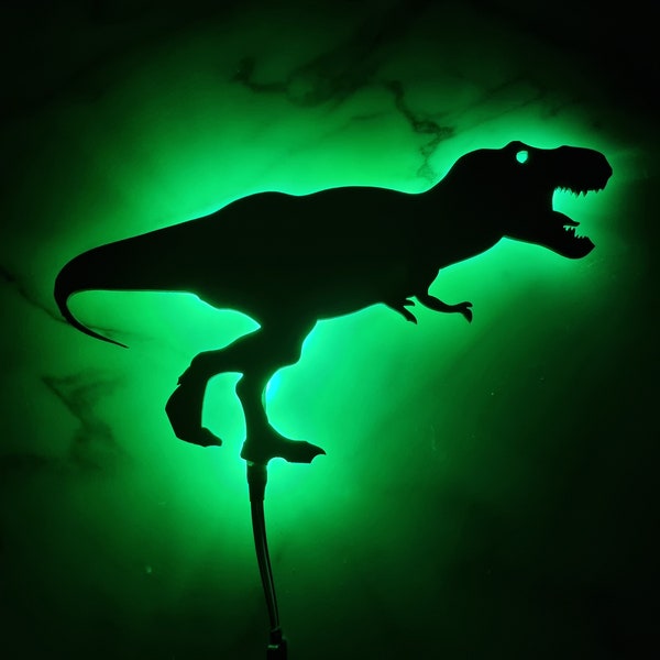 Luz nocturna de dinosaurio T-rex