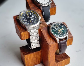 Wooden watch stand