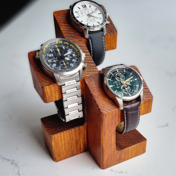 Wooden watch stand