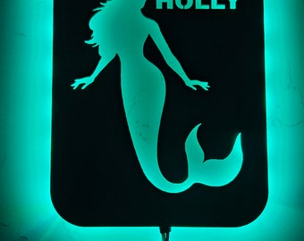 Mermaid Night Light Personalised