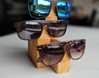 Wooden Sunglasses Holder