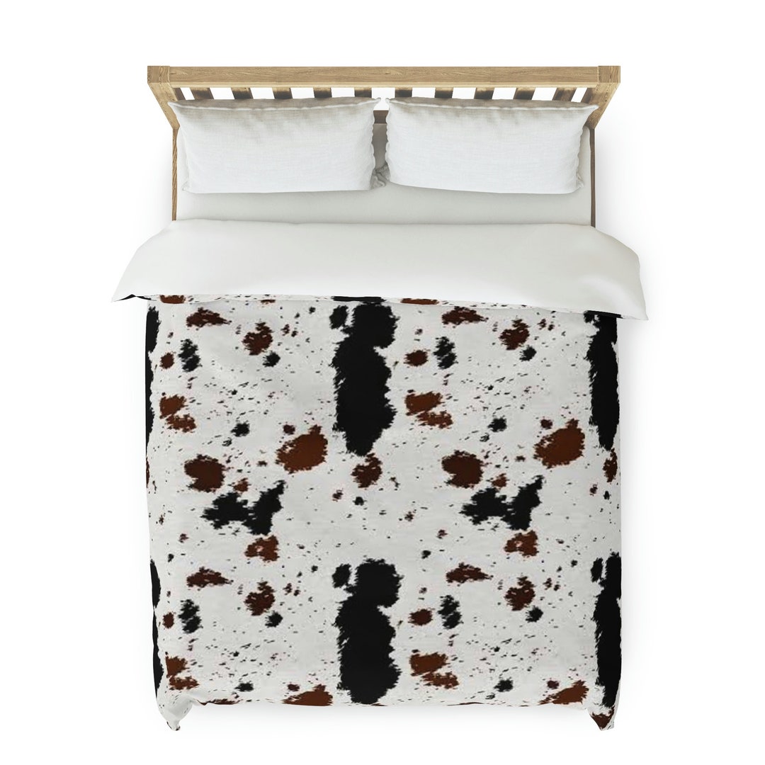 Cow Print Duvet Cover Etsy