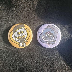 MurderDrones Chibi Hearts pin buttons