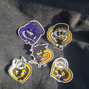 MurderDrones Chibi Hearts Stickers