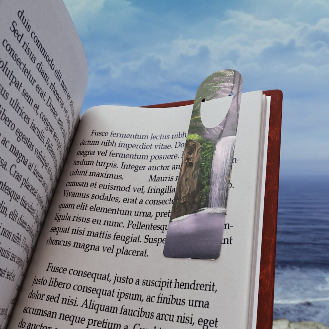 Purple Waterfall Bookmark - Etsy