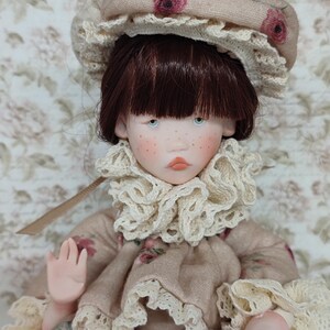 Poupée d'artiste en pâte polymère - OOAK art doll - Handmade collectible doll imagen 10
