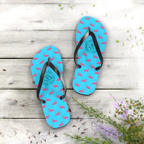 Mens Flamingo Flip Flops Fun Summer Sandals Unisex Beach - Etsy Canada