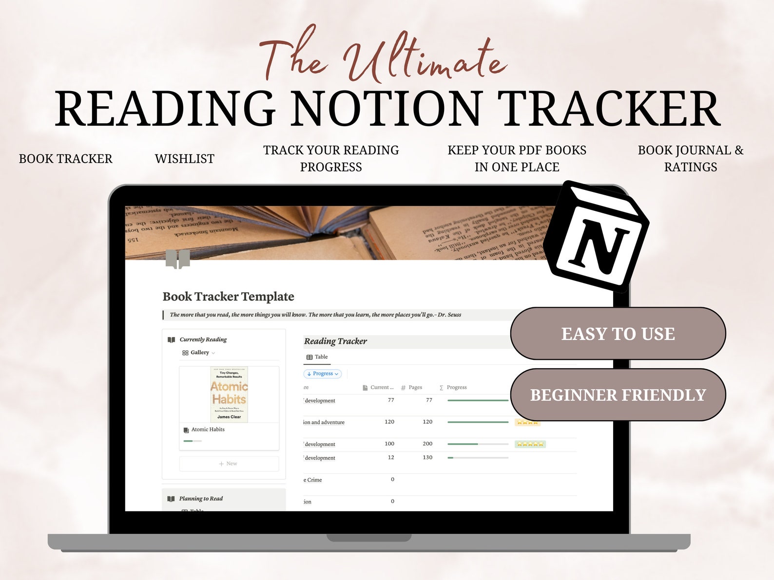 Notion Template Dashboard Notion Book Tracker Reading Tracker Etsy Notion Template Dashboard Notion Book Tracker Reading Tracker Etsy