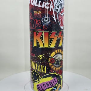 Jaren 80 collagecollage 20 oz magere roestvrijstalen beker