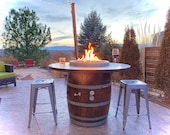 Wine barrel fire pit! (Full Barrel Height) - 250K BTU’s!