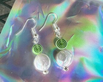 Swirl Pearl Earrings