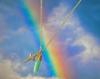 Green Adventurine Siren Necklace
