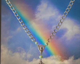 Siren Pearl Rosary Necklace