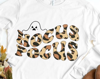 Spooky Hocus Pocu SVG, Fall Vibes, Autumn, Halloween, Wavy Letters Svg, Cricut Svg, SVG Digital Download, Halloween Shirt svg,