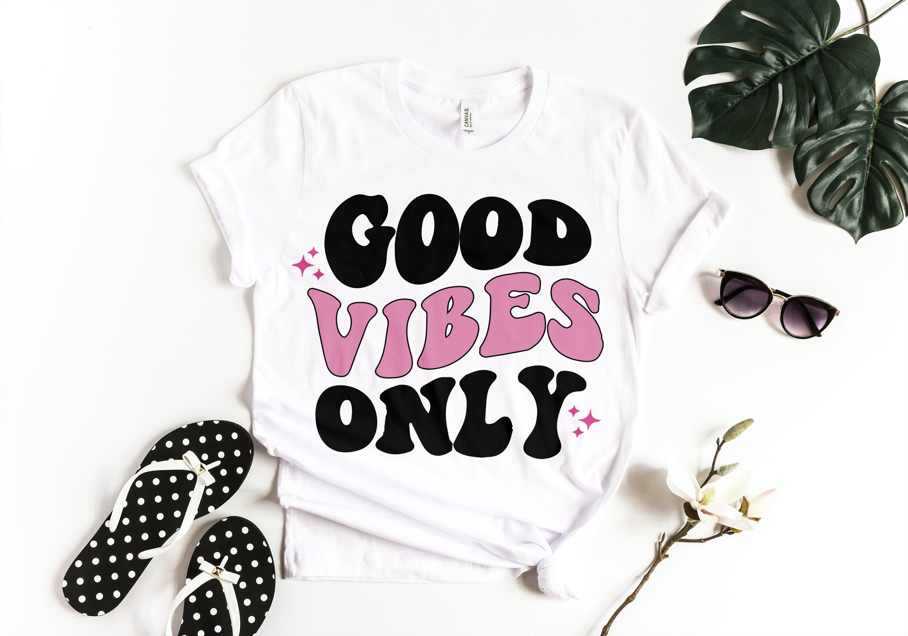 Good Vibes Only SVG, Good Vibe, Svg Cut File, Wavy Letters, Vintage