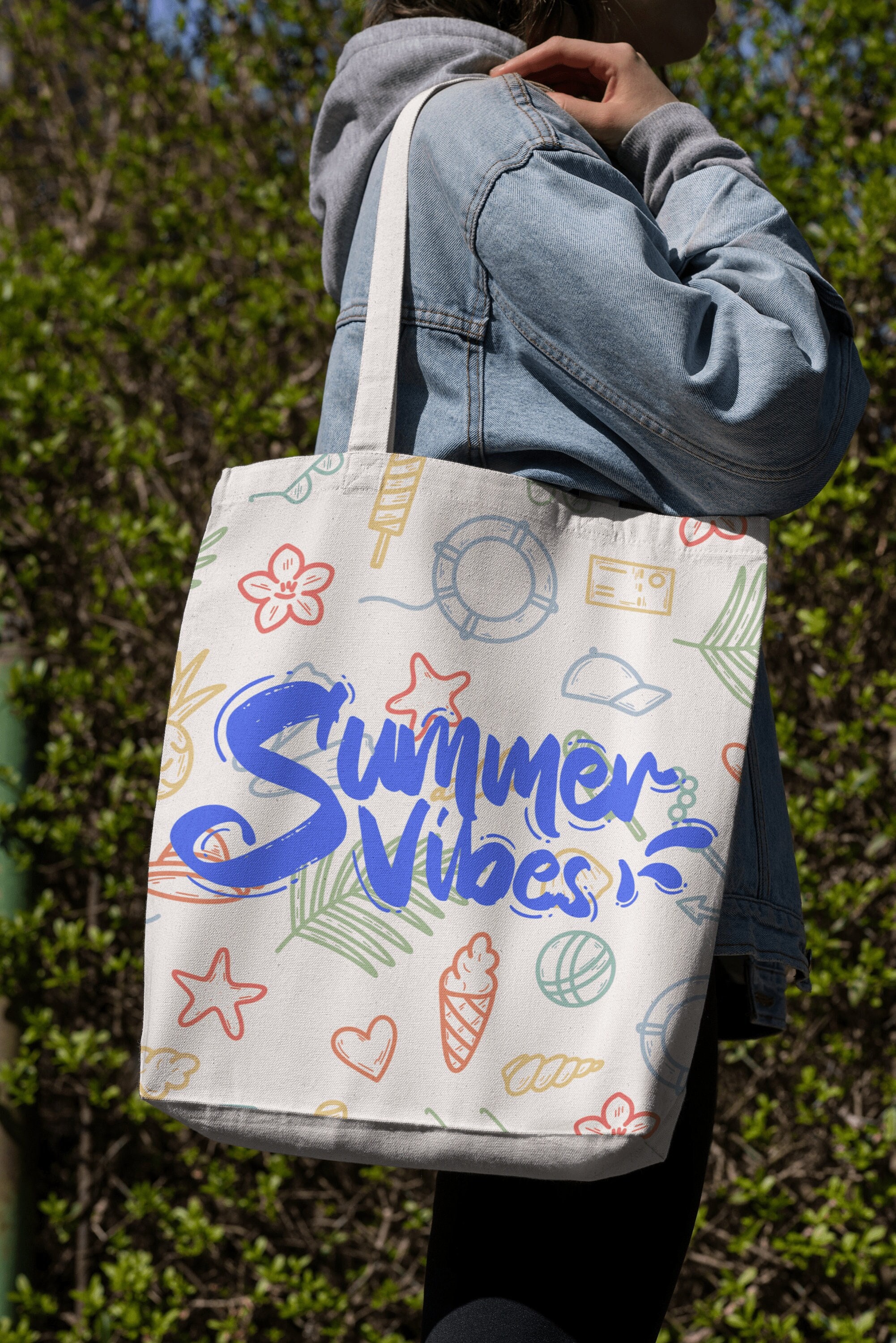 Summer Vibes SVG PNG, Summer Bag Svg, Summer Tote Bag Svg