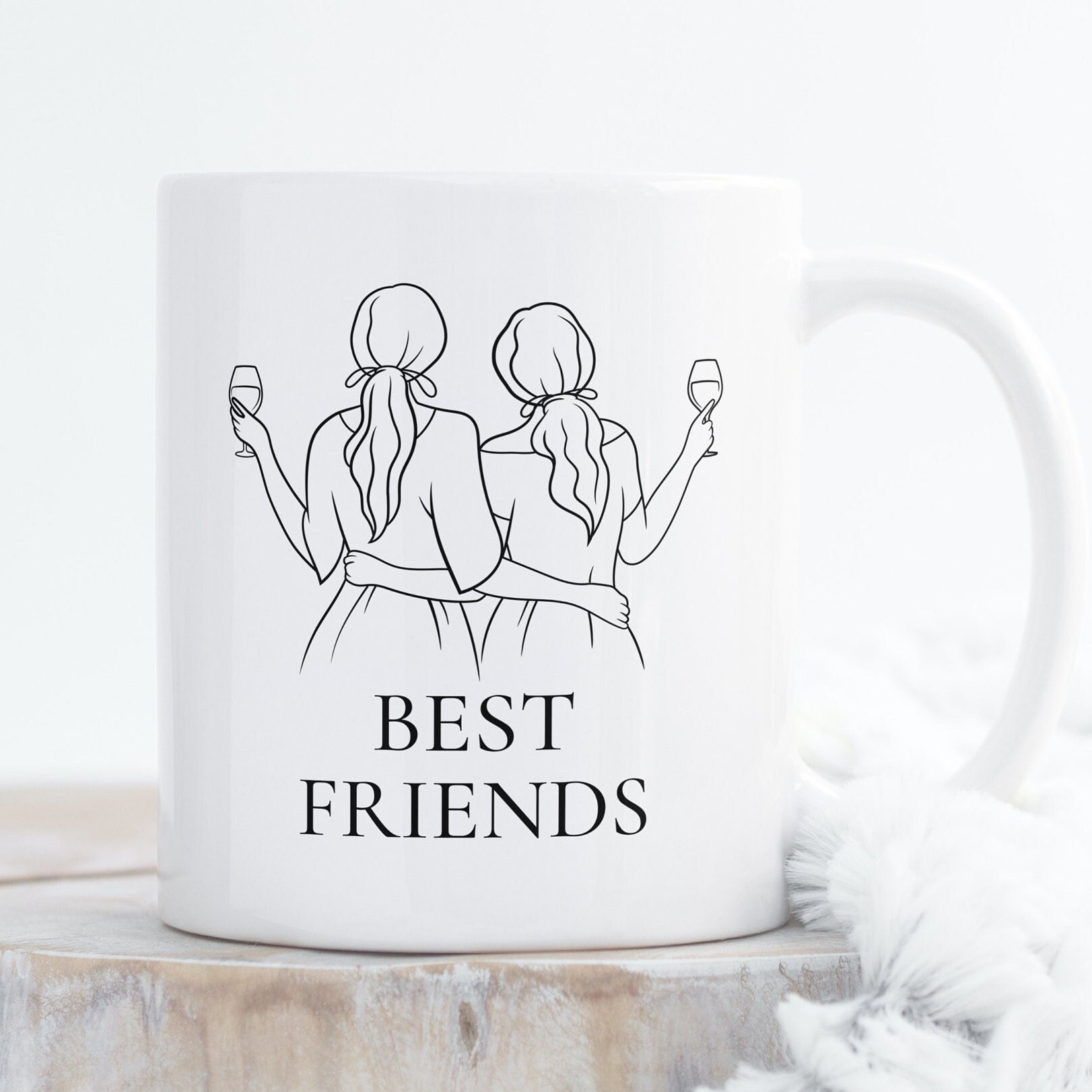 Custom Best Friend Mugs for Women, Choose Name Personalized Friendship  Coffee Mug for Bestie BFF, Ga…See more Custom Best Friend Mugs for Women