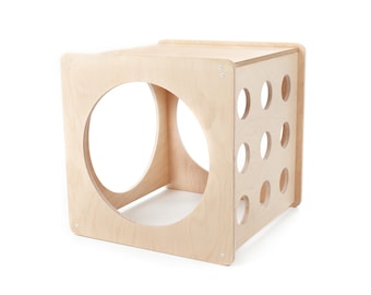 PELTES® cube d’escalade Pizza, Jouet Montessori, Cube actif, Cube occupé, Cadeau pour tout-petits, ensemble d’escalade, grimpeur Montessori, salle d’escalade