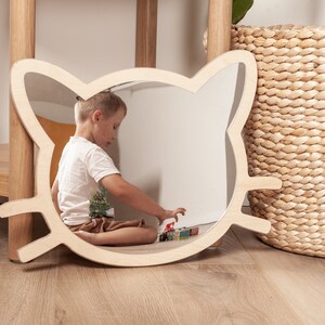 PELTES® Cat Mirror, Nursery Wall Mirrors, Kids Room Wall Mirror ...