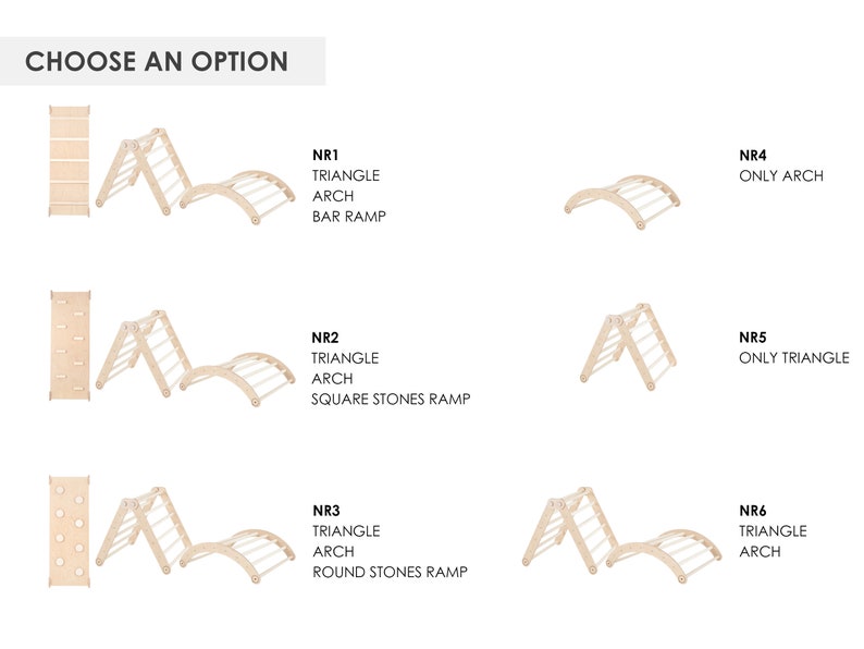 Ensemble de 3 articles Montessori, triangle d'escalade, rampe double face, arche d'escalade, salle de sport pour tout-petit, ensemble de triangle d'escalade, jouets montessori, image 3