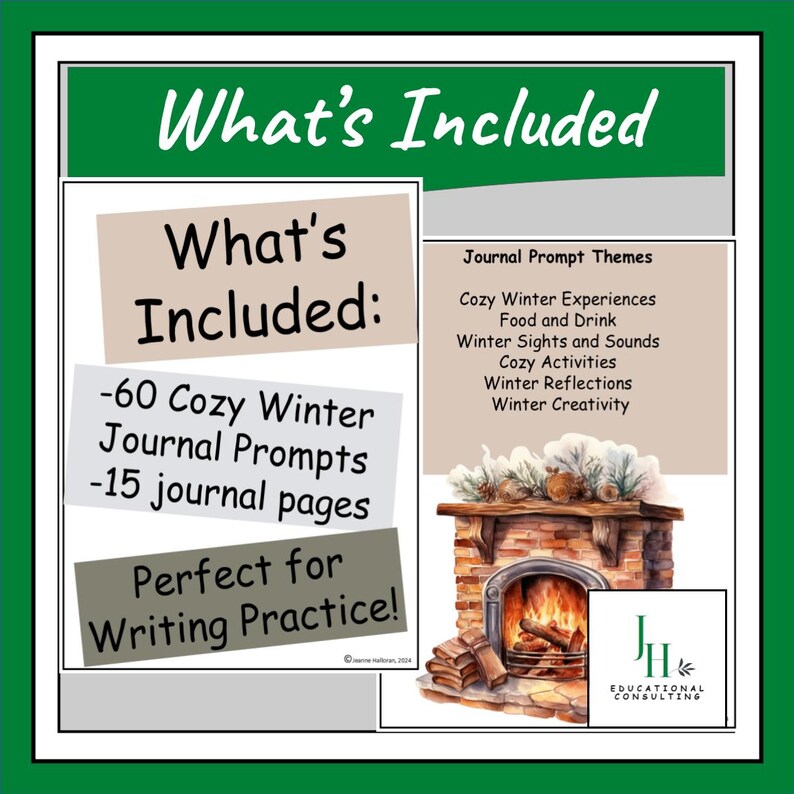 Cozy Winter Writing Prompts and Pages - Etsy