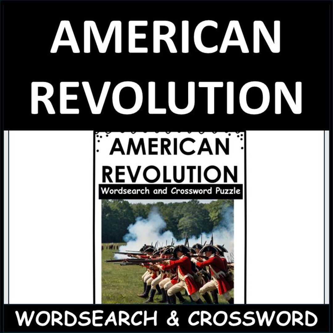 American Revolution Word Search Crossword Puzzle | US History Activity ...